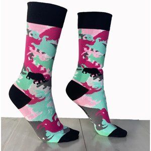 State of Mind Socks- Rhino Camouflage Printed Socks, Unisex- one size